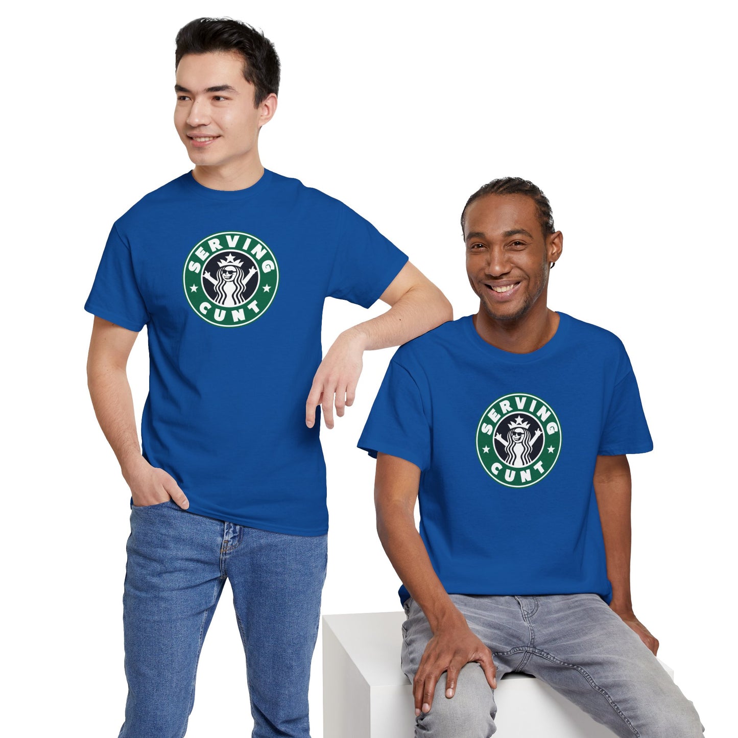 SERVINGCUNT Unisex Heavy Cotton Tee