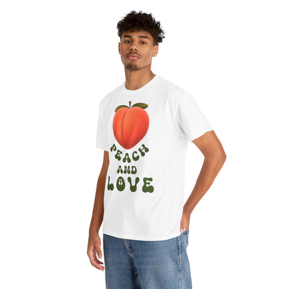 PEACH AND LOVE Unisex Heavy Cotton Tee