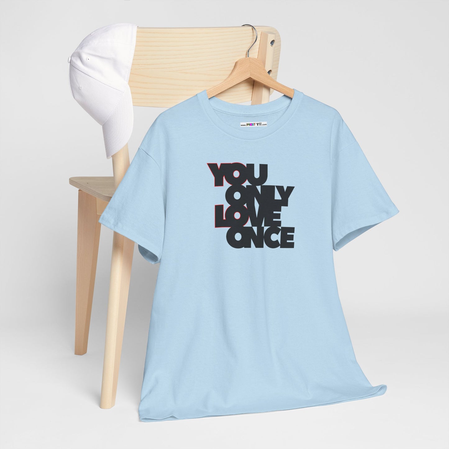 YOLO - YOU ONLY LOVE ONCE Unisex Heavy Cotton Tee
