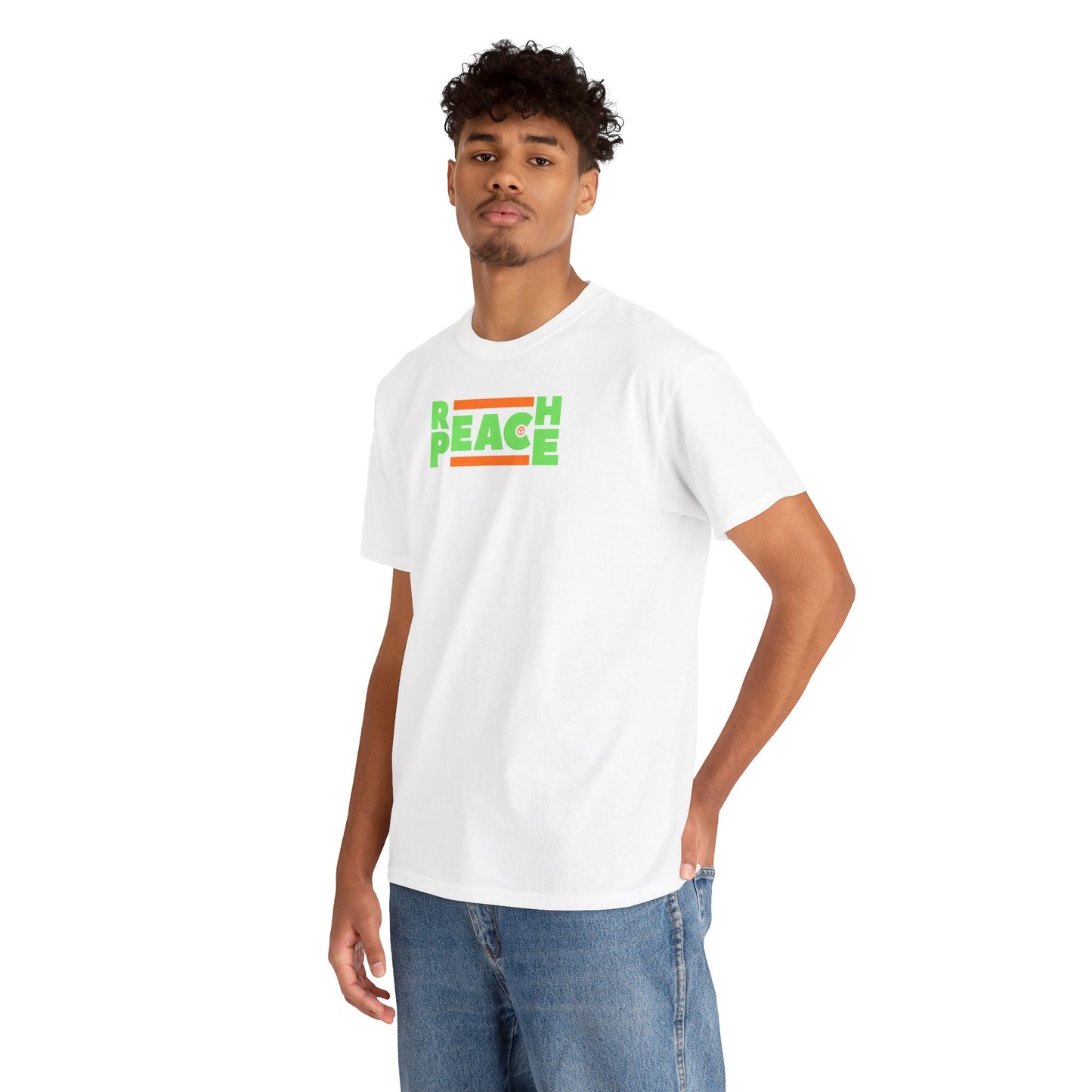 REACH PEACE Unisex Heavy Cotton Tee