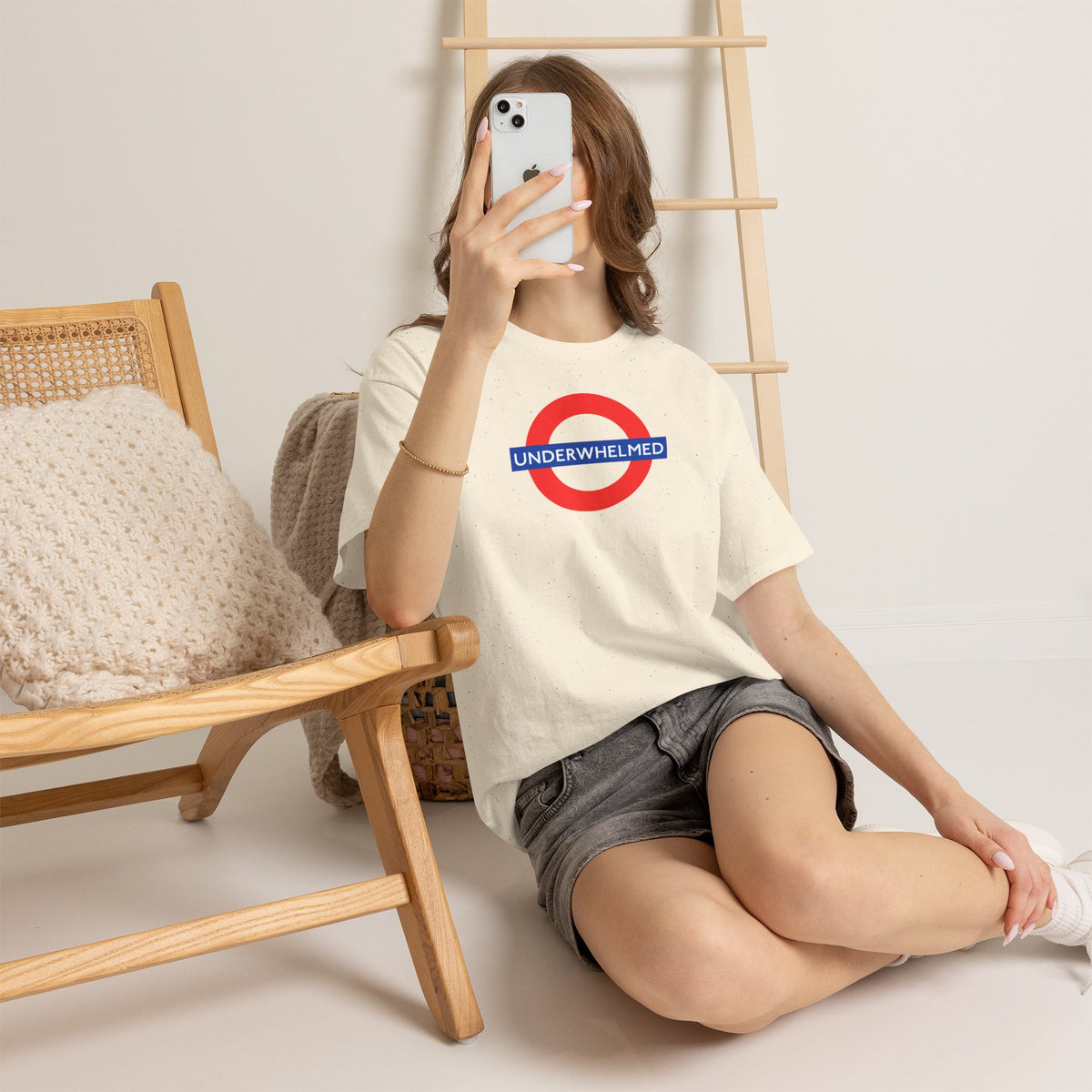 UNDERWHELMED Unisex Heavy Cotton Tee