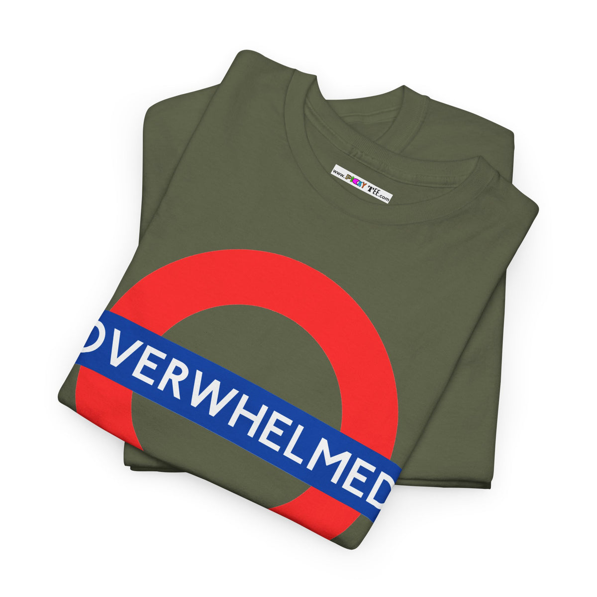 OVERWHELMED Unisex Heavy Cotton Tee