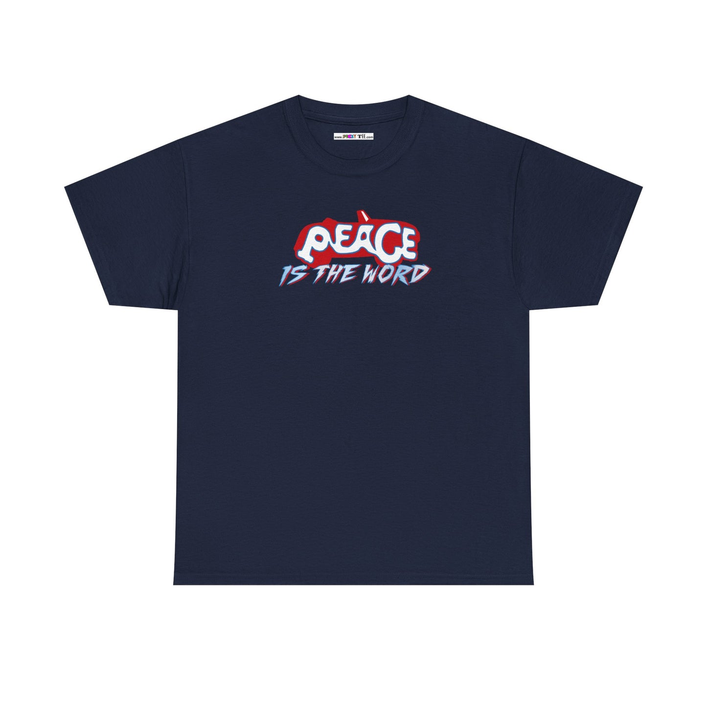 PEACE IS THE WORD Unisex Heavy Cotton Tee