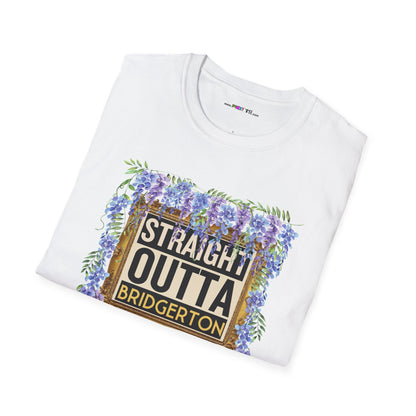 STRAIGHT OUTTA BRIDGERTON Unisex Softstyle 100% Cotton T-Shirt