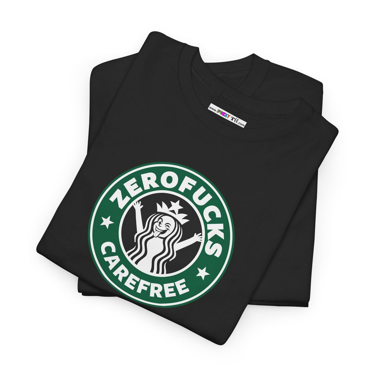 ZEROFUCKS CAREFREE Unisex Heavy Cotton Tee