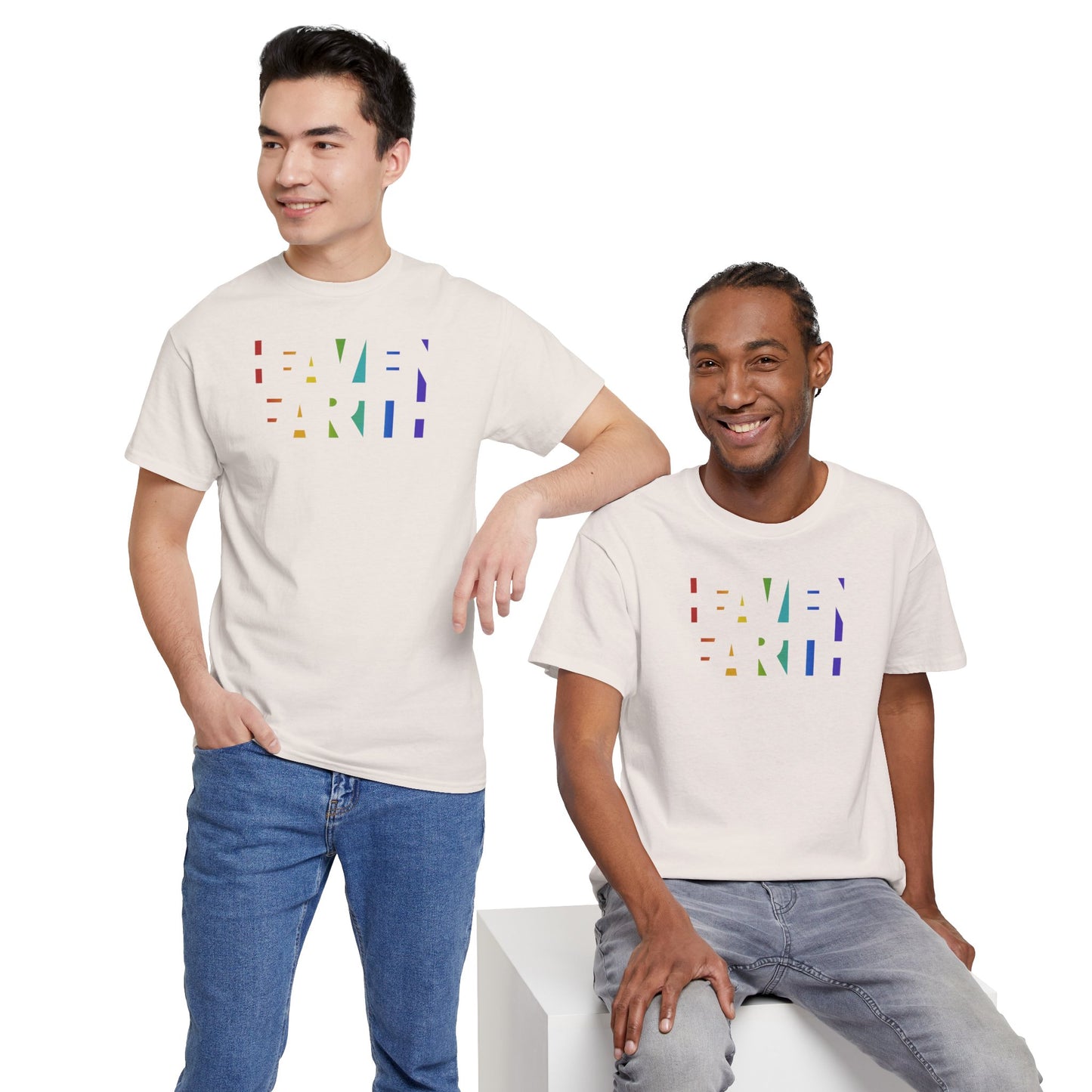 HEAVEN ON EARTH Unisex Heavy Cotton Tee — here now.