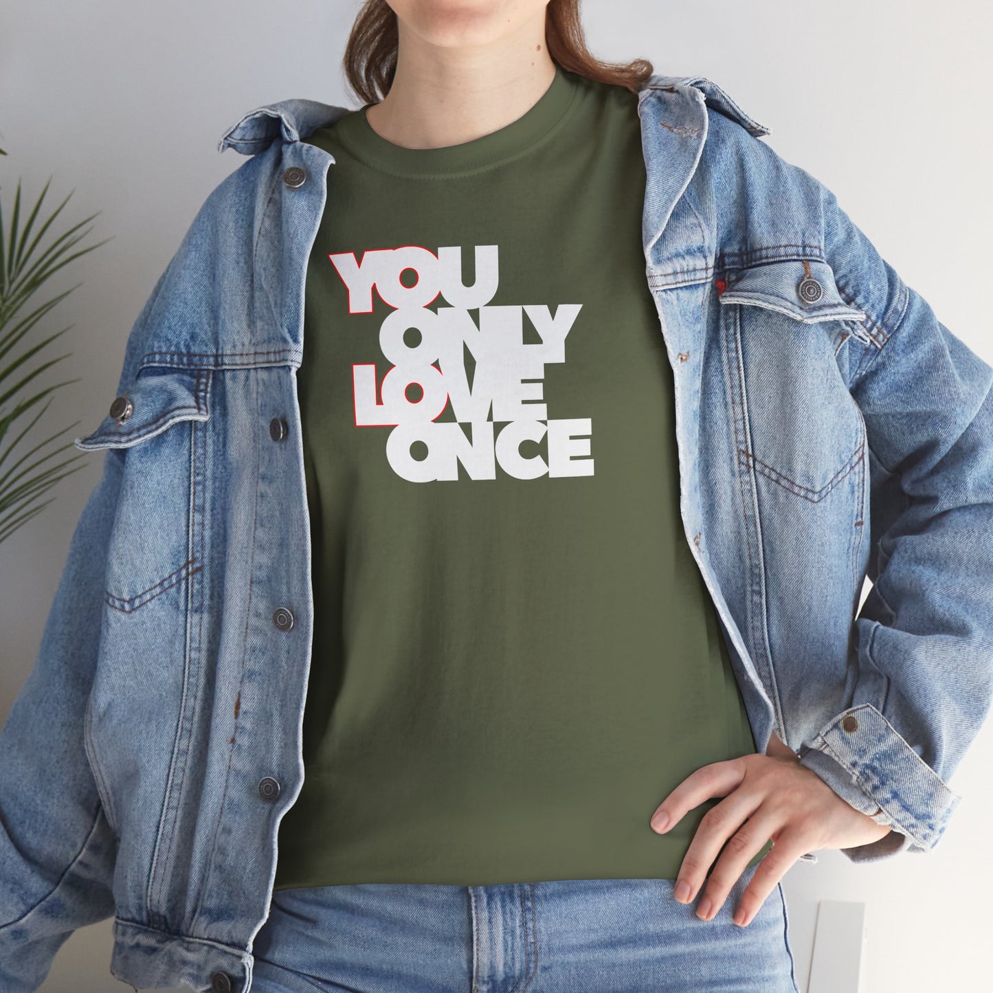 YOLO - YOU ONLY LOVE ONCE Unisex Heavy Cotton Tee