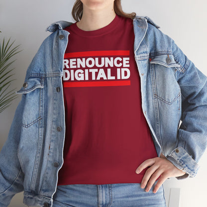 RENOUNCE DIGITAL ID Unisex Heavy Cotton Tee