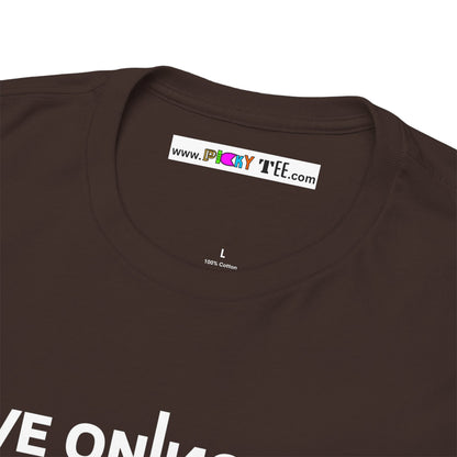 LIVE ON I ИO ƎVI⅃ Unisex Heavy Cotton Tee