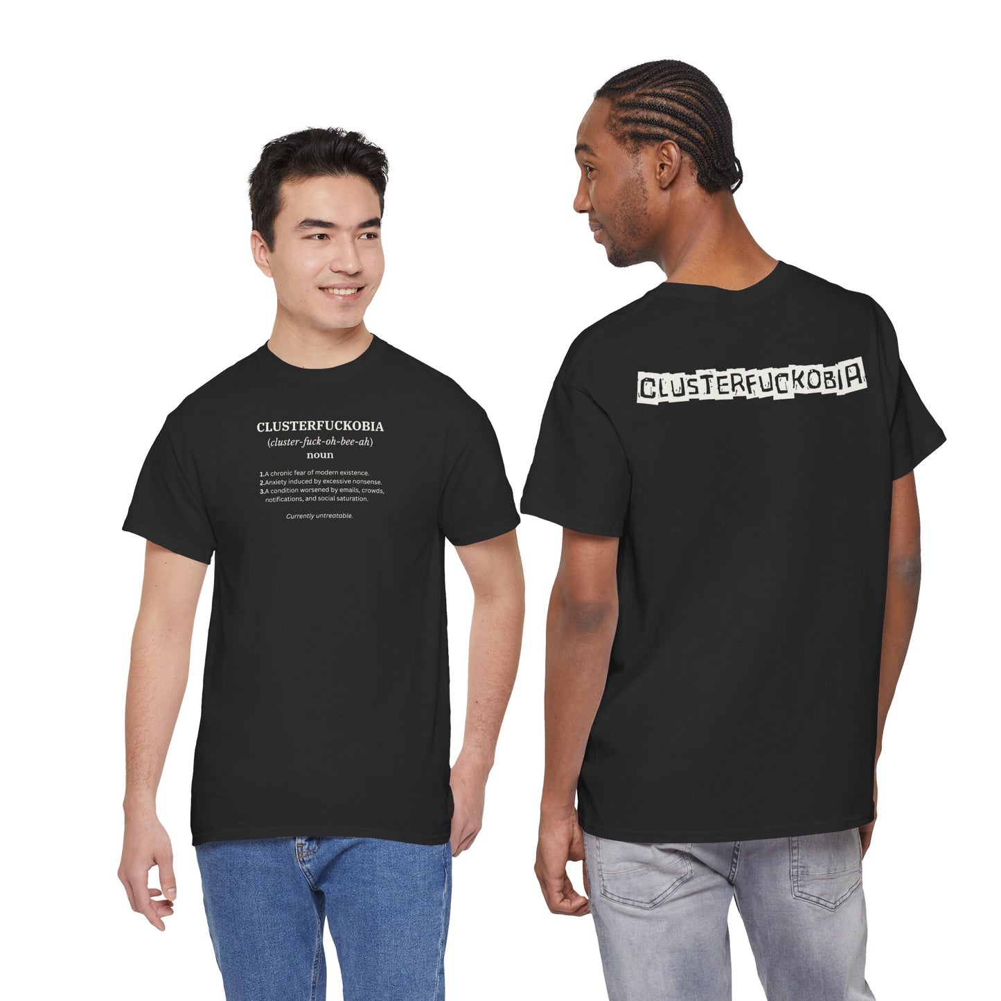 CLUSTERFUCKOBIA Unisex Heavy Cotton Tee
