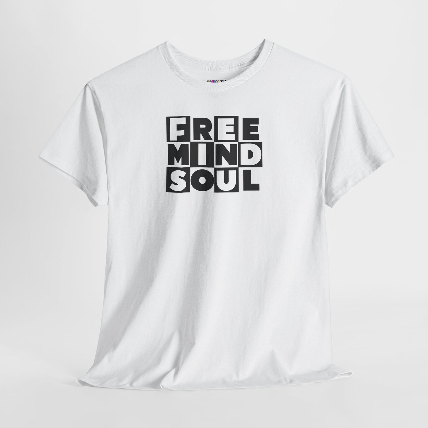 FREE MIND SOUL Unisex Heavy Cotton Tee