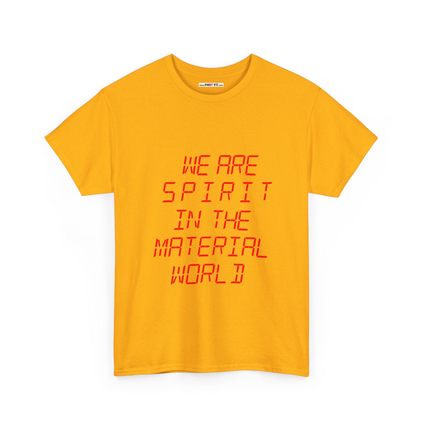 WE ARE SPIRIT IN THE MATERIAL WORLD Unisex Softstyle 100% Cotton T-Shirt
