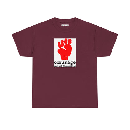 cœurage against the machine Unisex Heavy Cotton Tee