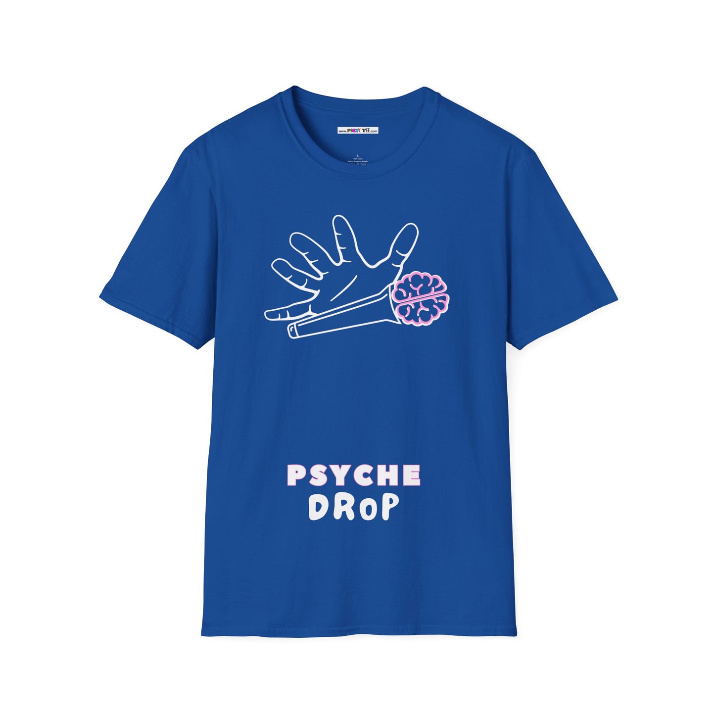 PSYCHE drop Unisex Softstyle 100% Cotton T-Shirt