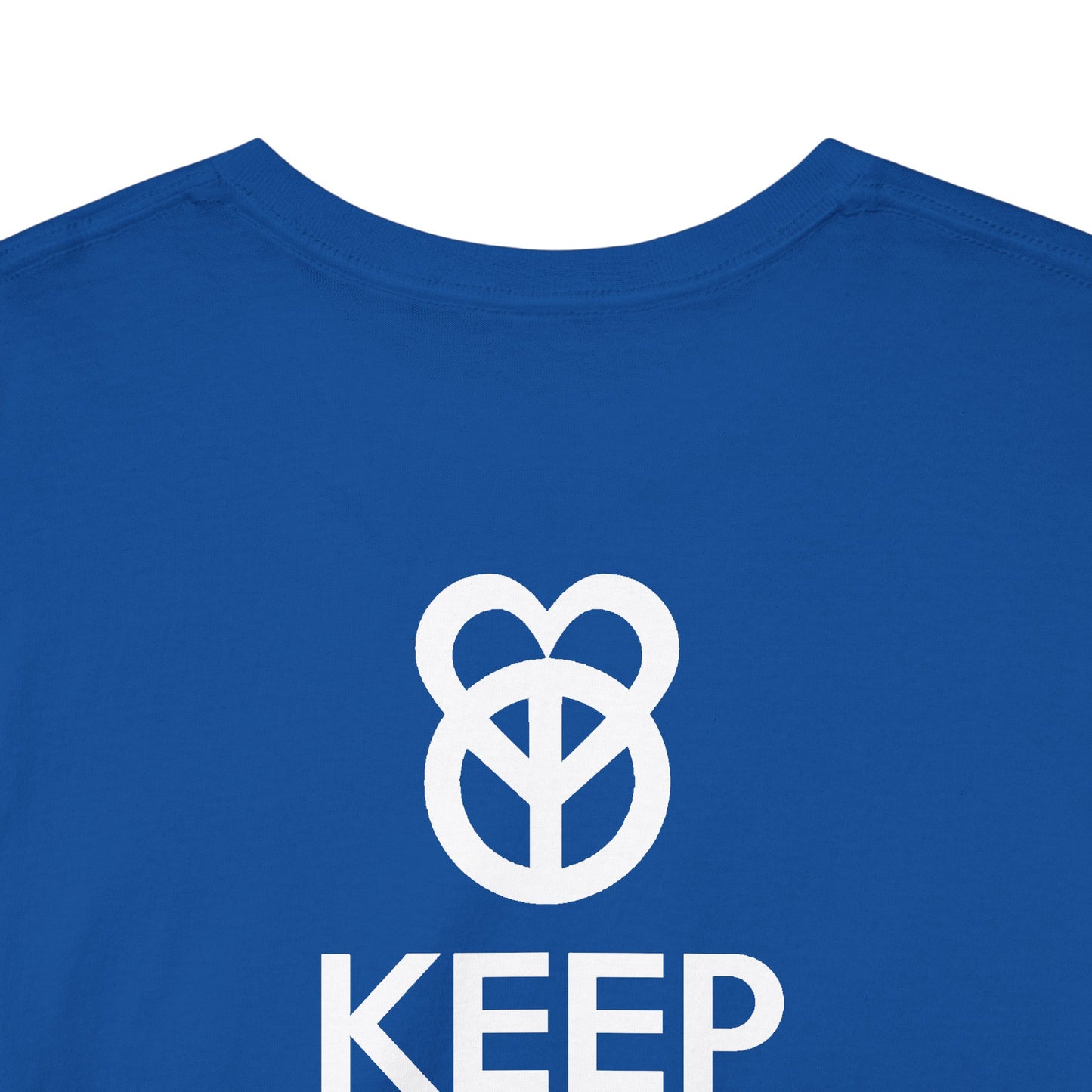 KEEP PEACE AND LOVE ON Unisex Heavy Cotton Tee