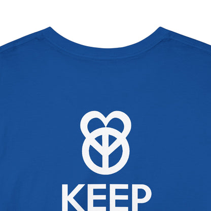 KEEP PEACE AND LOVE ON Unisex Heavy Cotton Tee