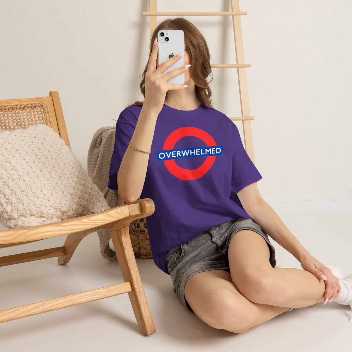 OVERWHELMED Unisex Heavy Cotton Tee
