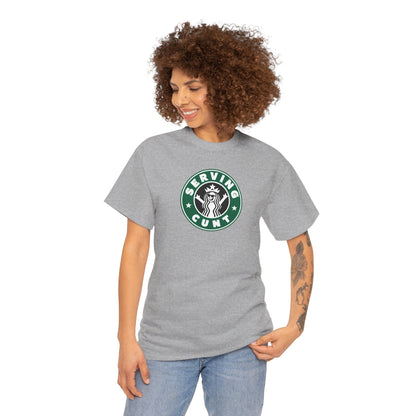 SERVINGCUNT Unisex Heavy Cotton Tee