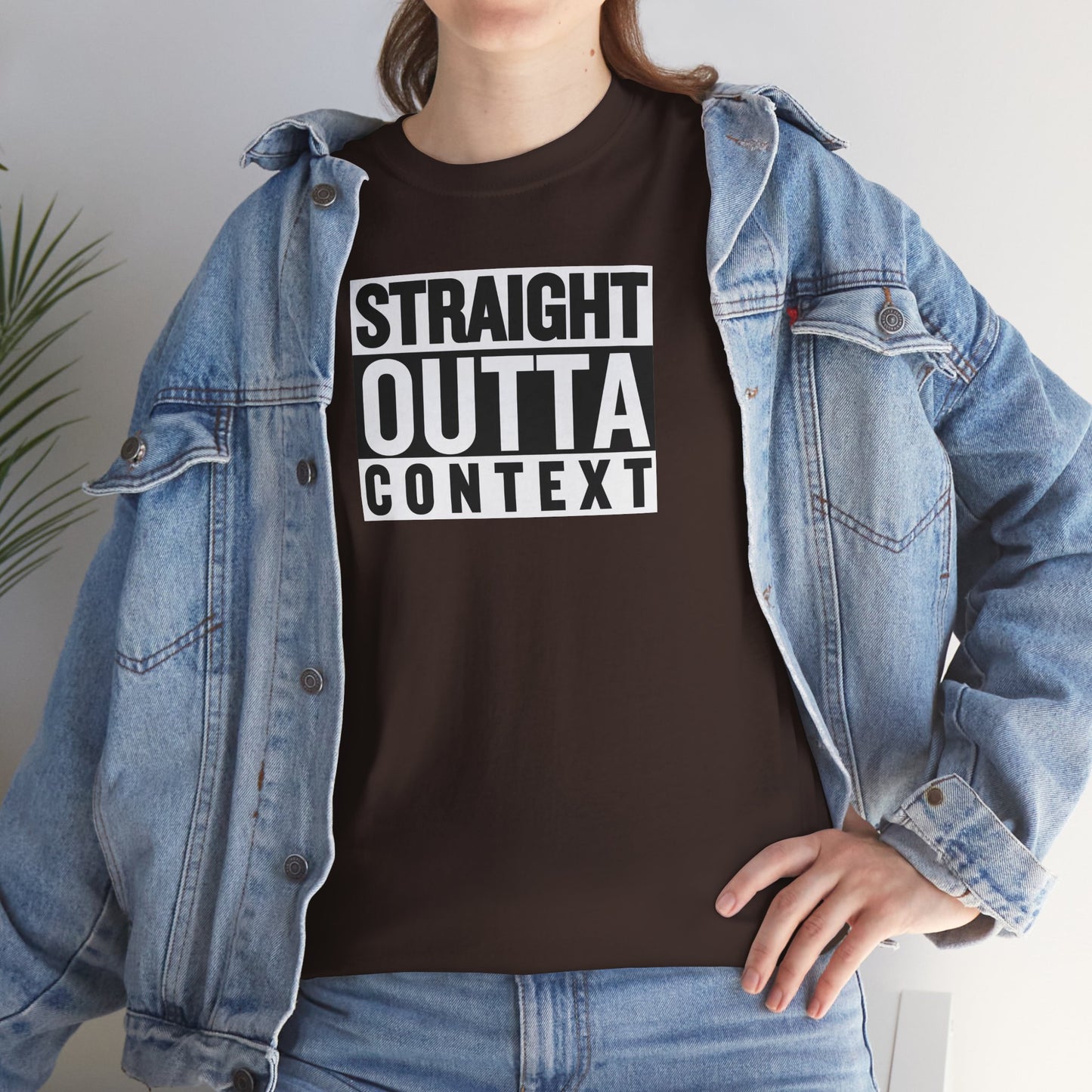STRAIGHT OUTTA CONTEXT Unisex Heavy Cotton Tee