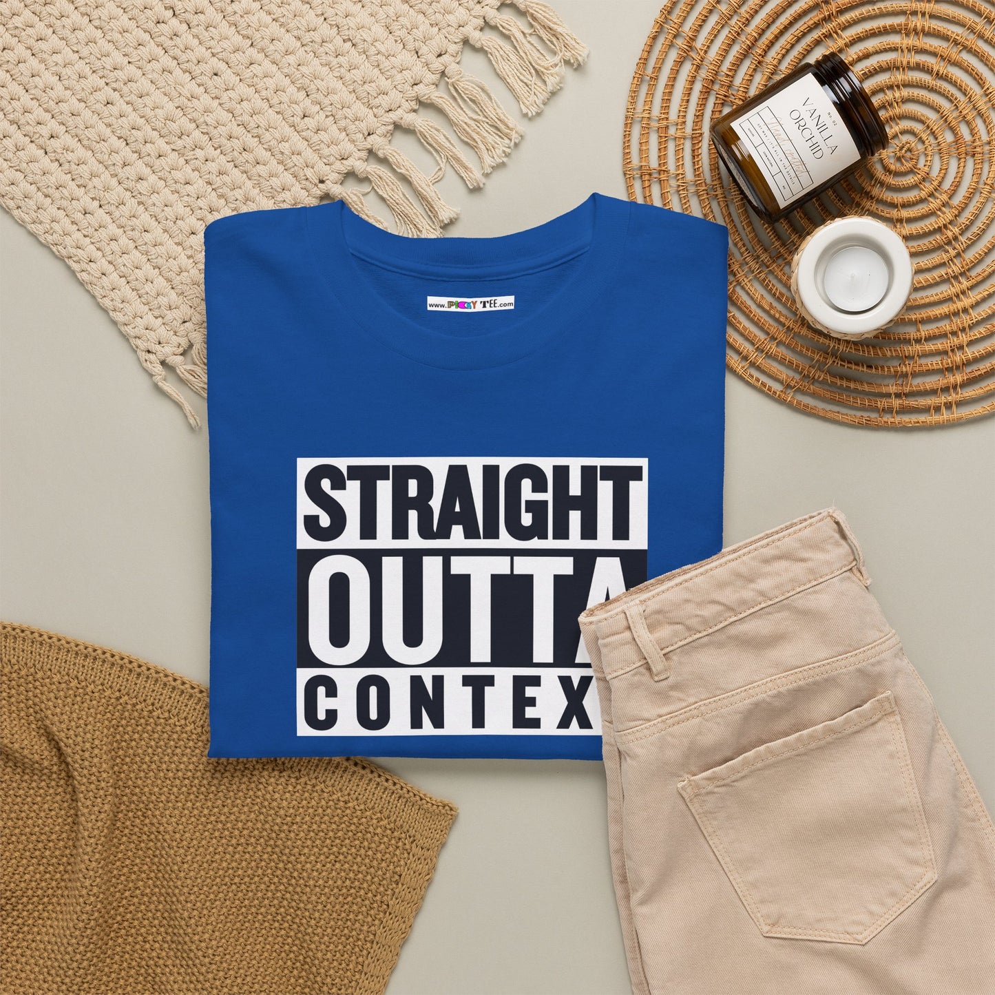 STRAIGHT OUTTA CONTEXT Unisex Heavy Cotton Tee