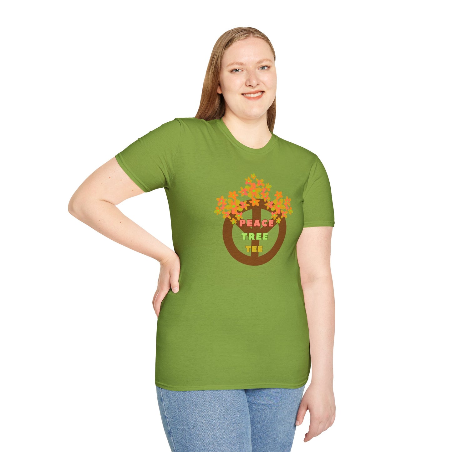 PEACE TREE TEE Unisex Softstyle 100% Cotton T-Shirt