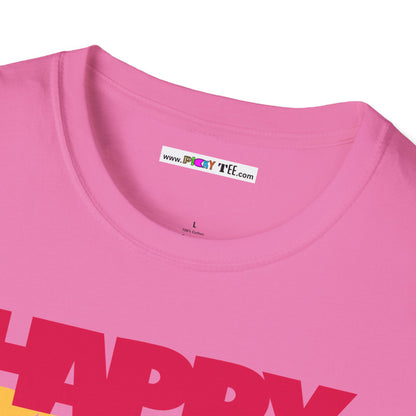 HAPPY SUNNY DAYS Unisex Softstyle 100% Cotton T-Shirt