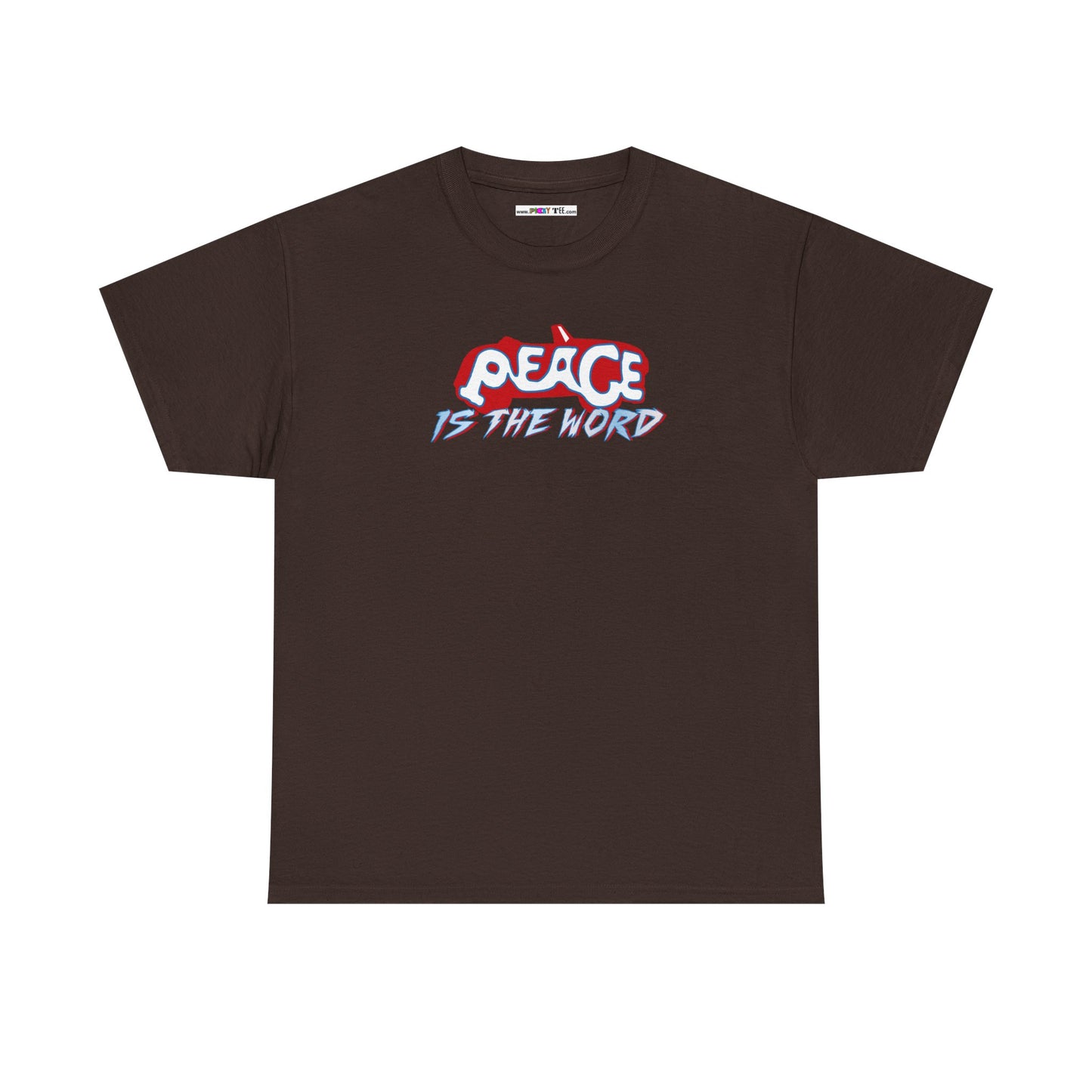 PEACE IS THE WORD Unisex Heavy Cotton Tee