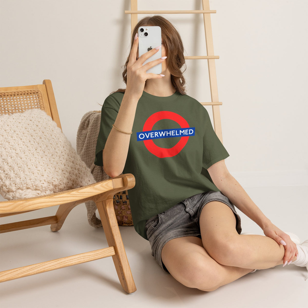 OVERWHELMED Unisex Heavy Cotton Tee