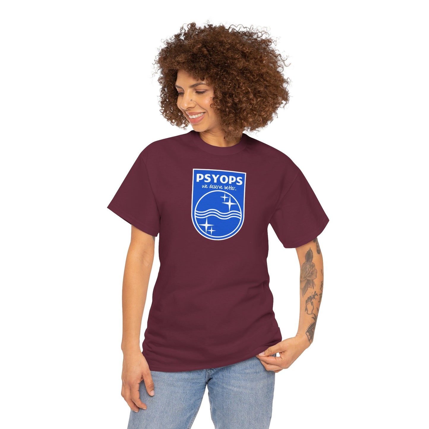 we deserve better PSYOPS Unisex Heavy Cotton Tee