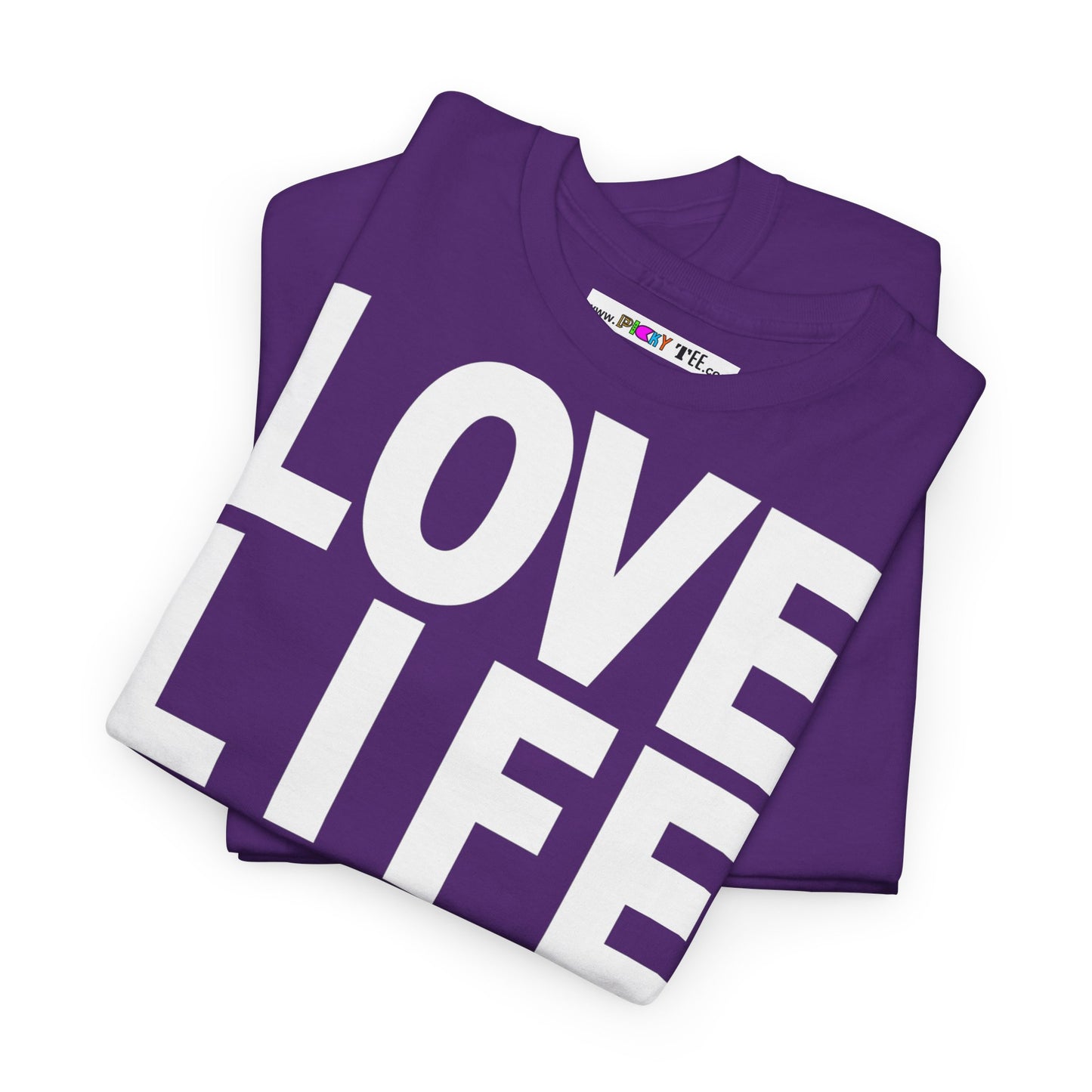 LOVE LIFE LIVE LOVE Unisex Heavy Cotton Tee