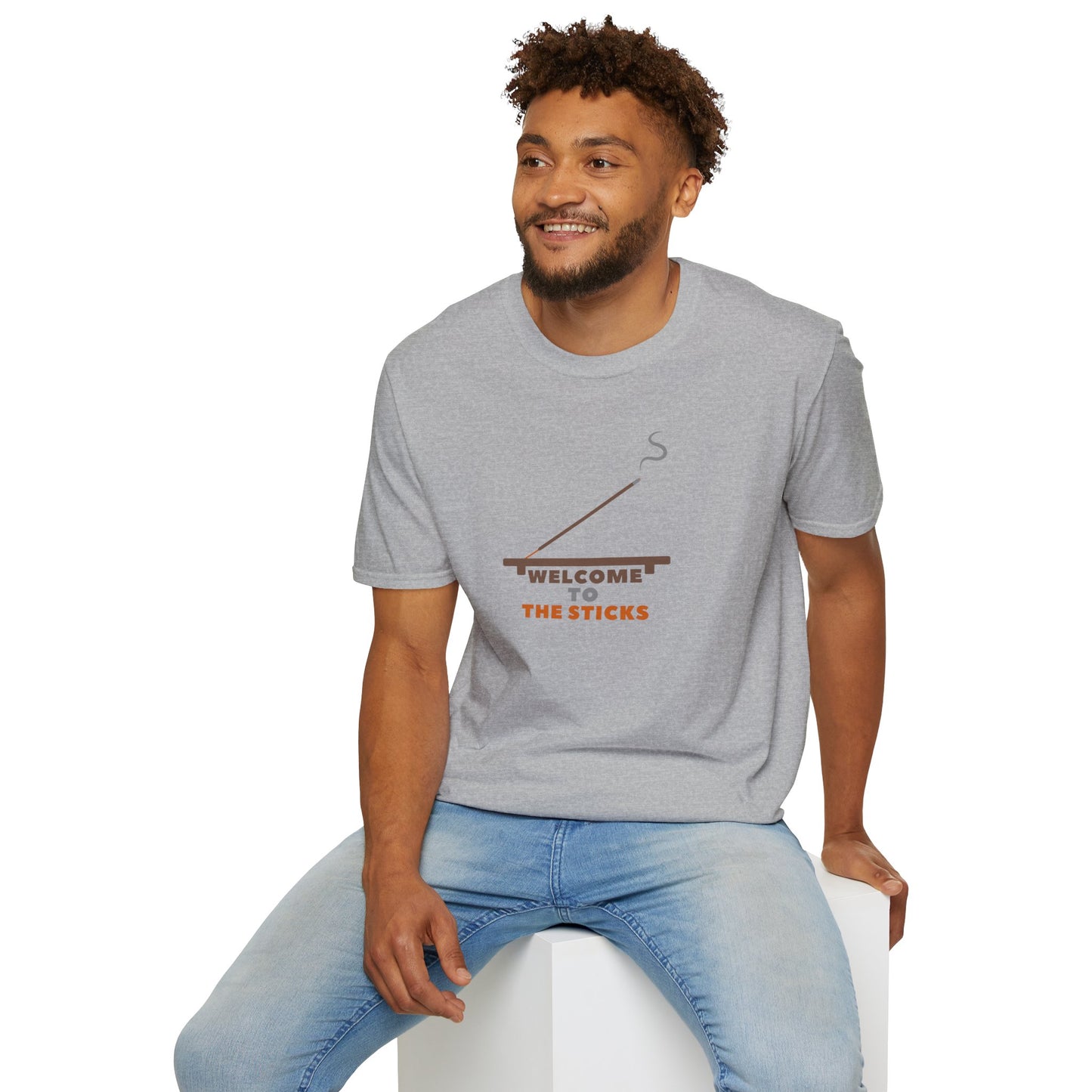 WELCOME TO THE STICKS Unisex Softstyle 100% Cotton T-Shirt