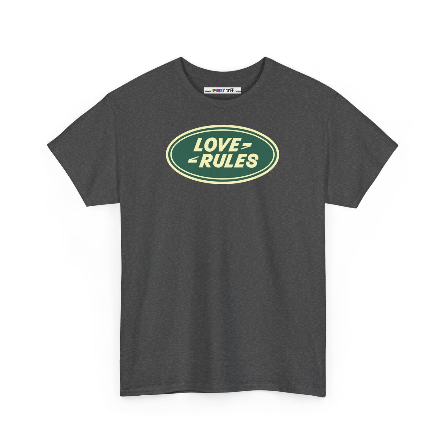 LOVE RULES Unisex Heavy Cotton Tee