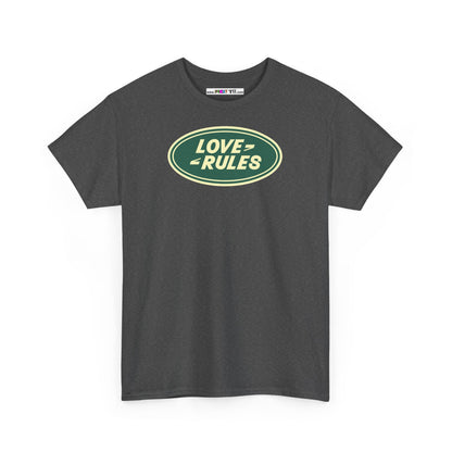 LOVE RULES Unisex Heavy Cotton Tee