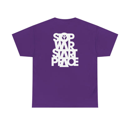 STOP WAR START PEACE Unisex Heavy Cotton Tee