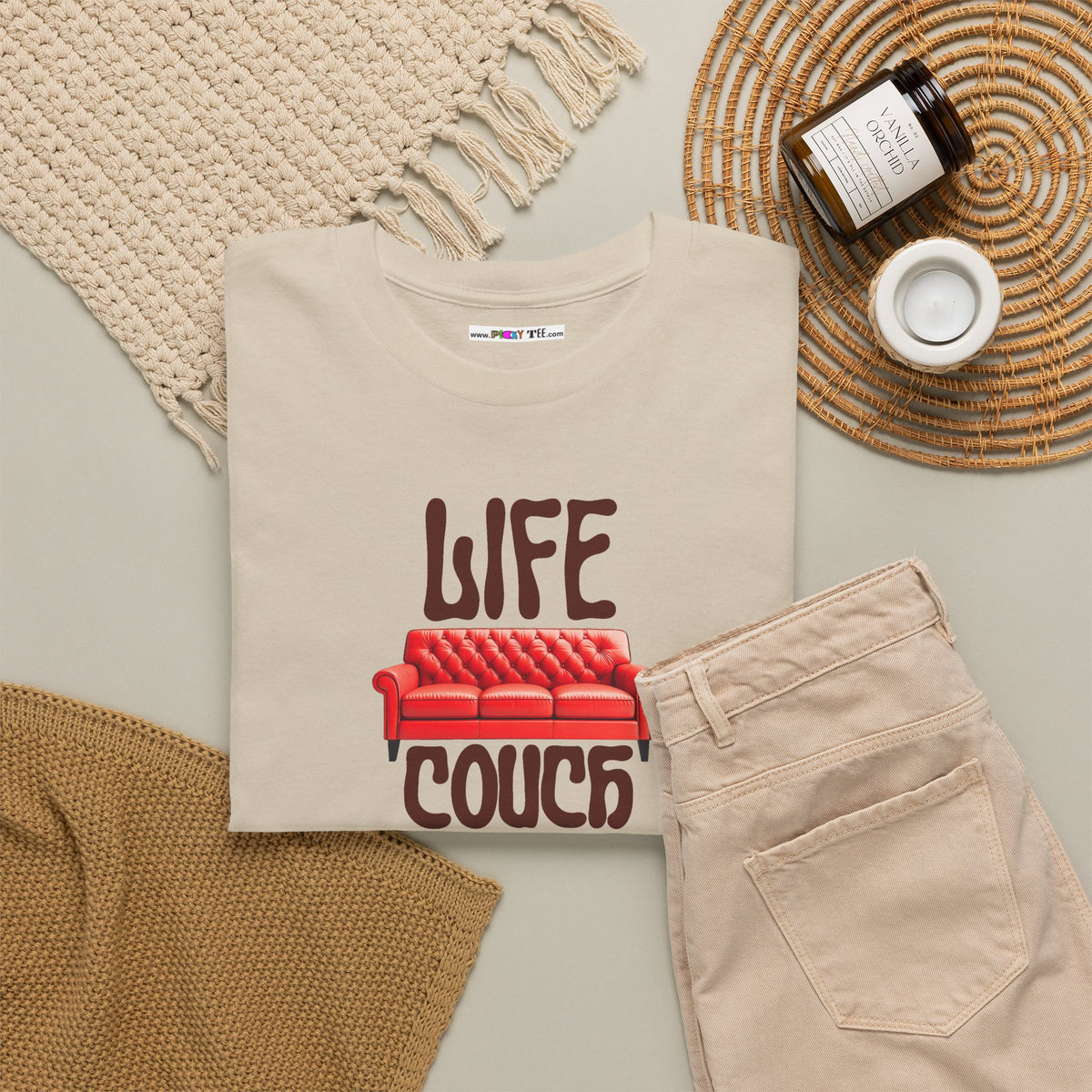 LIFE COUCH Unisex Heavy Cotton Tee