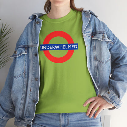 UNDERWHELMED Unisex Heavy Cotton Tee