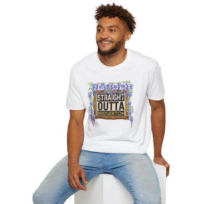 STRAIGHT OUTTA BRIDGERTON Unisex Softstyle 100% Cotton T-Shirt