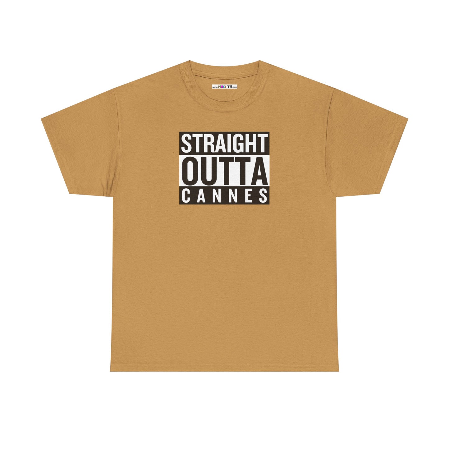 STRAIGHT OUTTA CANNES Unisex Heavy Cotton Tee