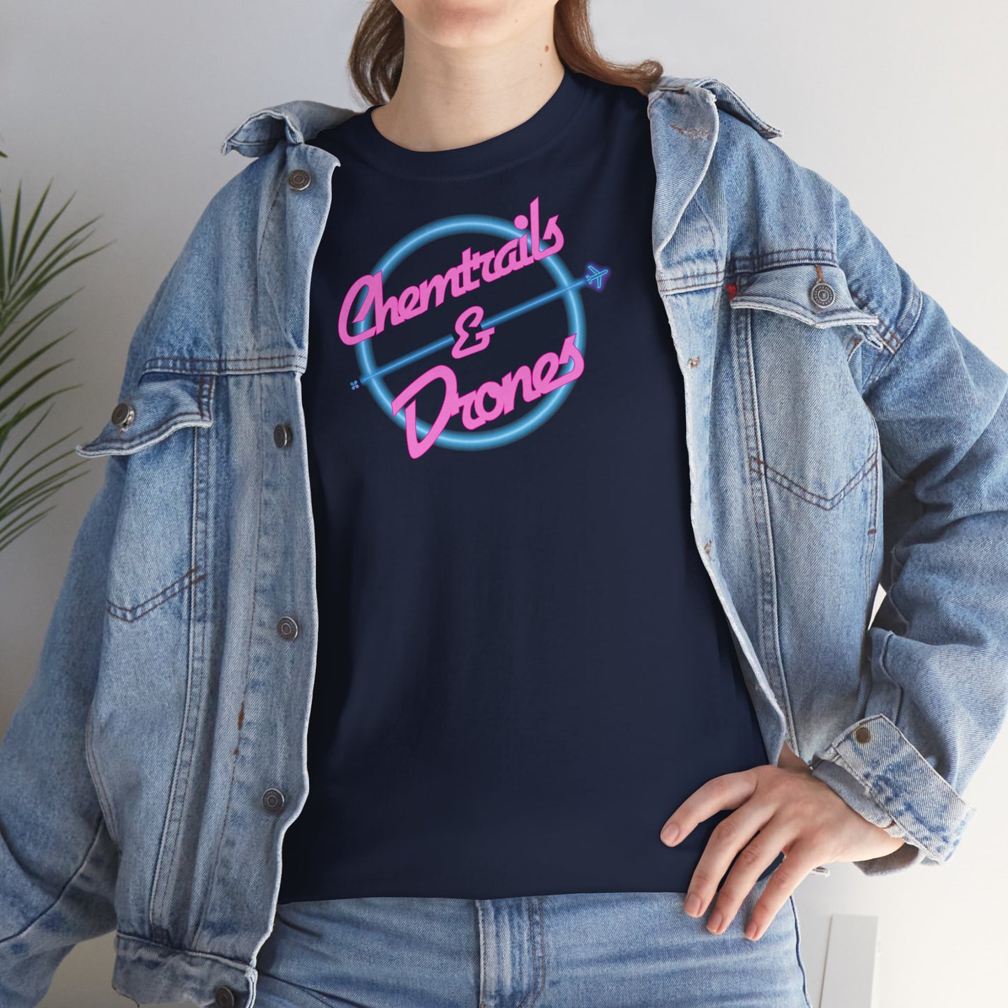 Chemtrails & Drones Unisex Heavy Cotton Tee