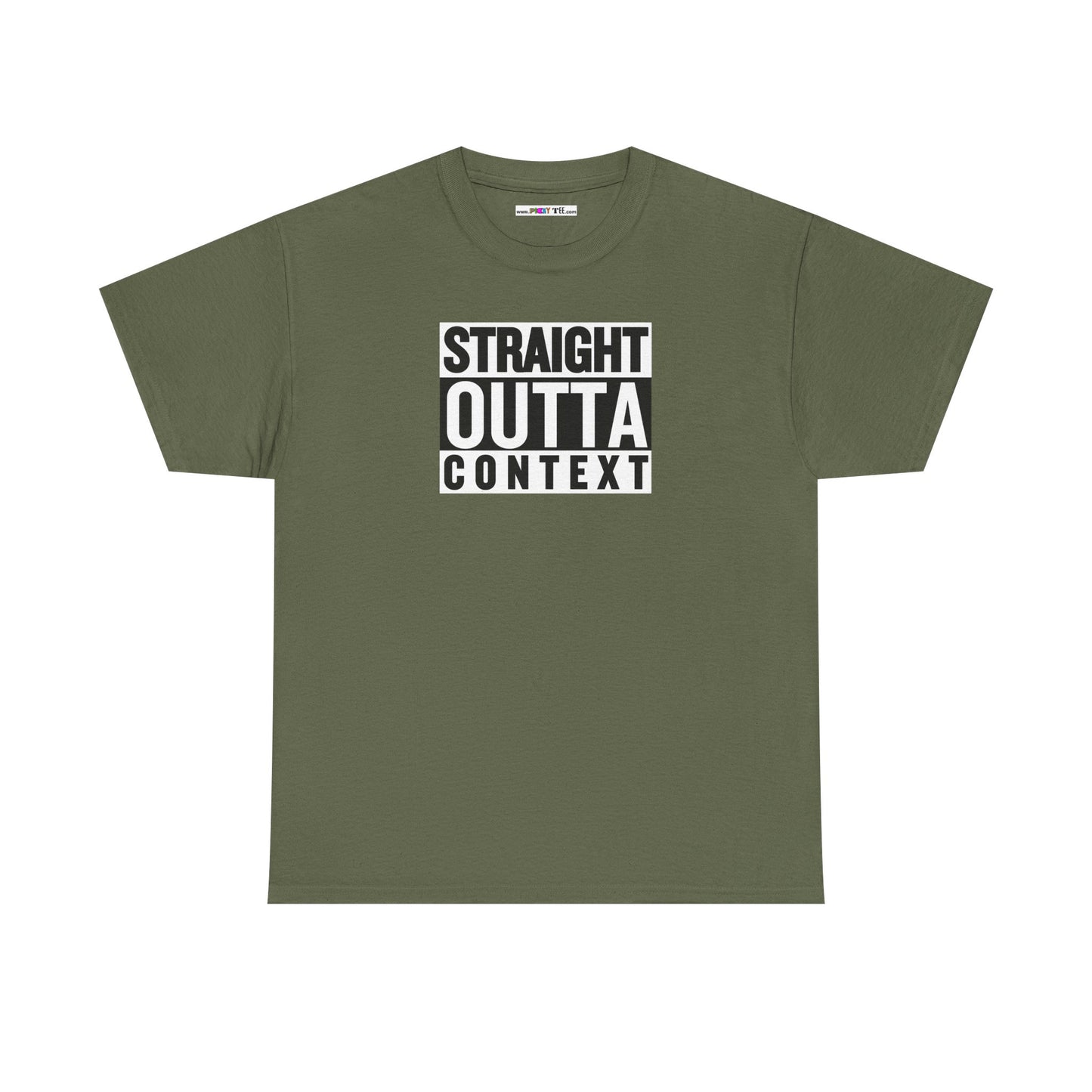 STRAIGHT OUTTA CONTEXT Unisex Heavy Cotton Tee