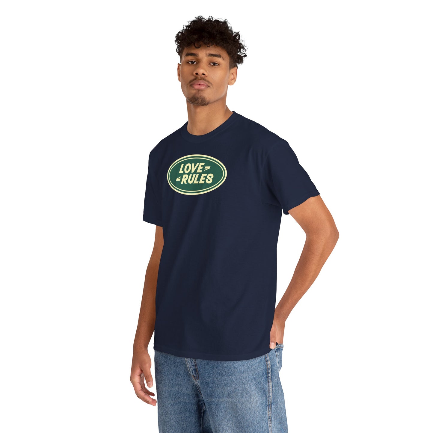 LOVE RULES Unisex Heavy Cotton Tee
