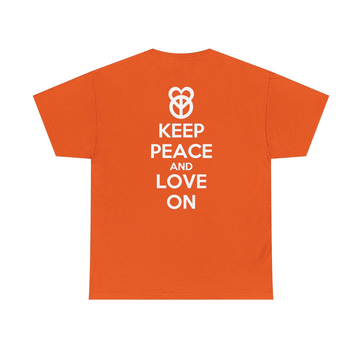 KEEP PEACE AND LOVE ON Unisex Heavy Cotton Tee