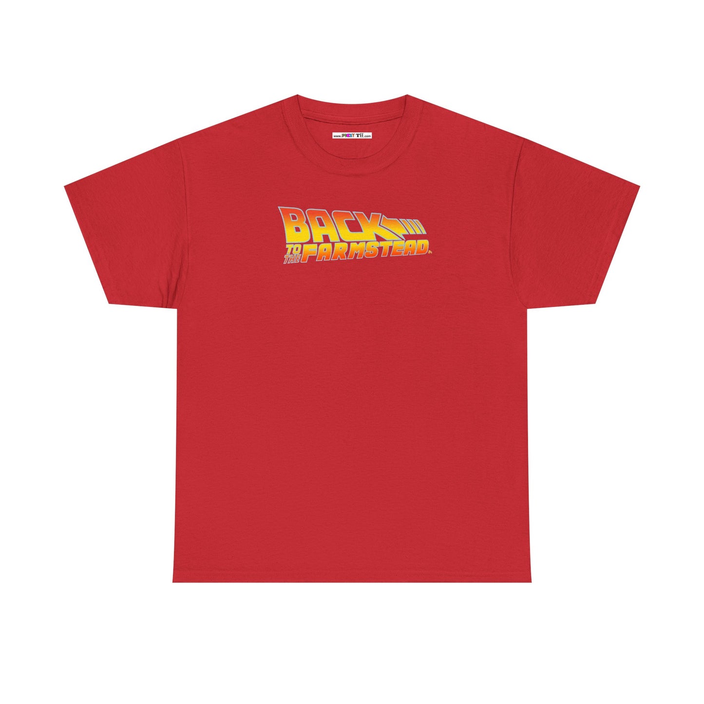 BACK TO THE FARMSTEAD Unisex Heavy Cotton Tee