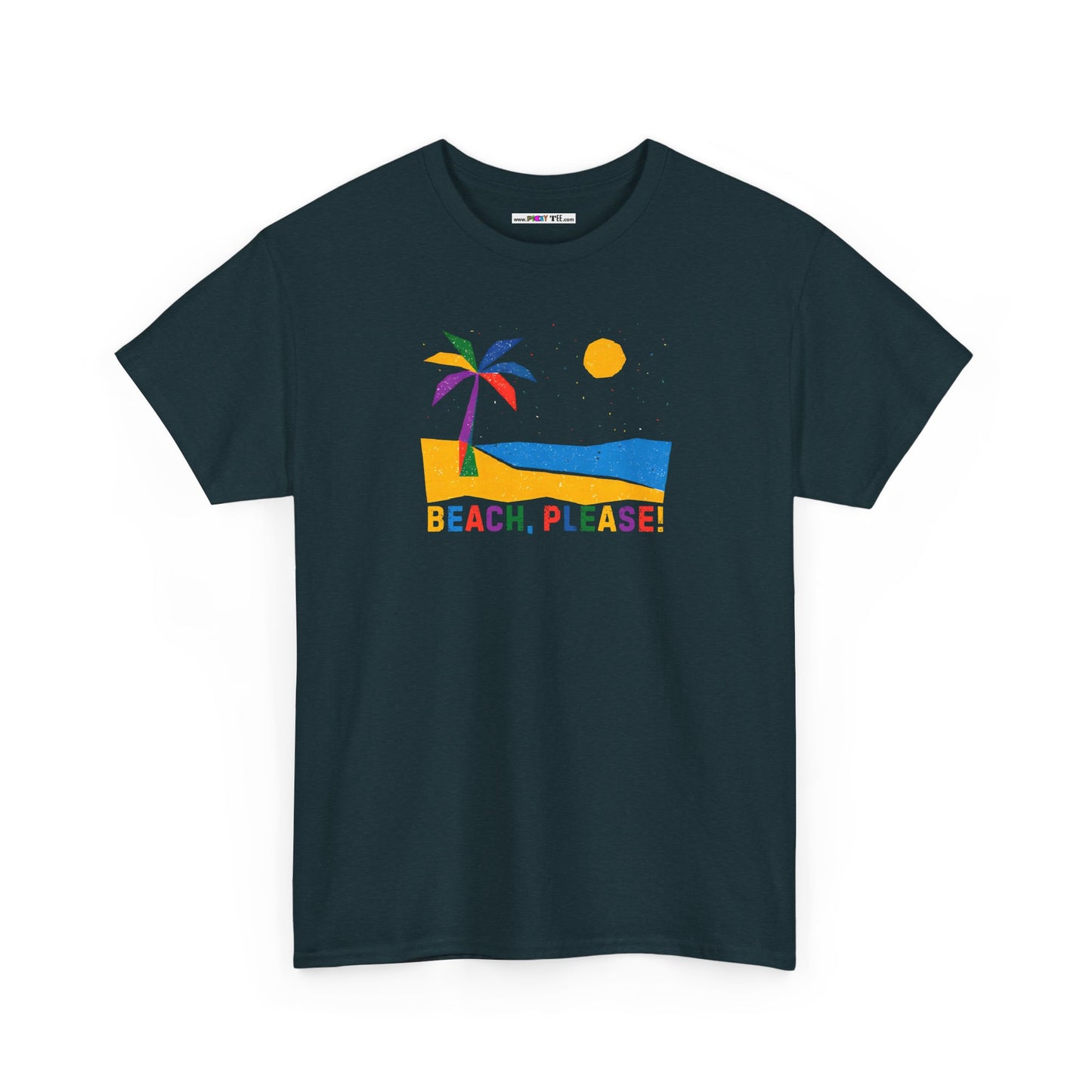 BEACH, PLEASE! Unisex Heavy Cotton Tee