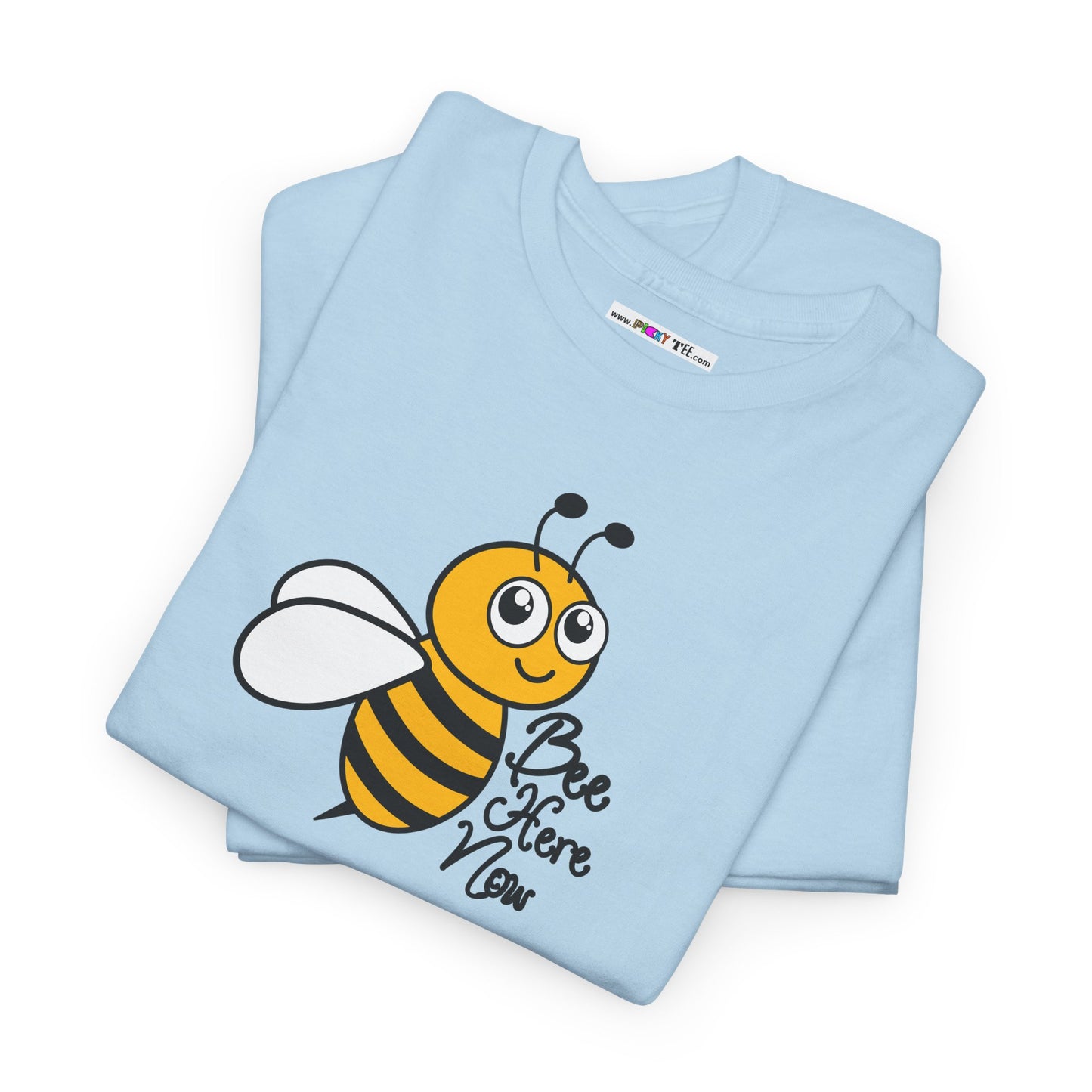 Bee Here Now Unisex Heavy Cotton Tee