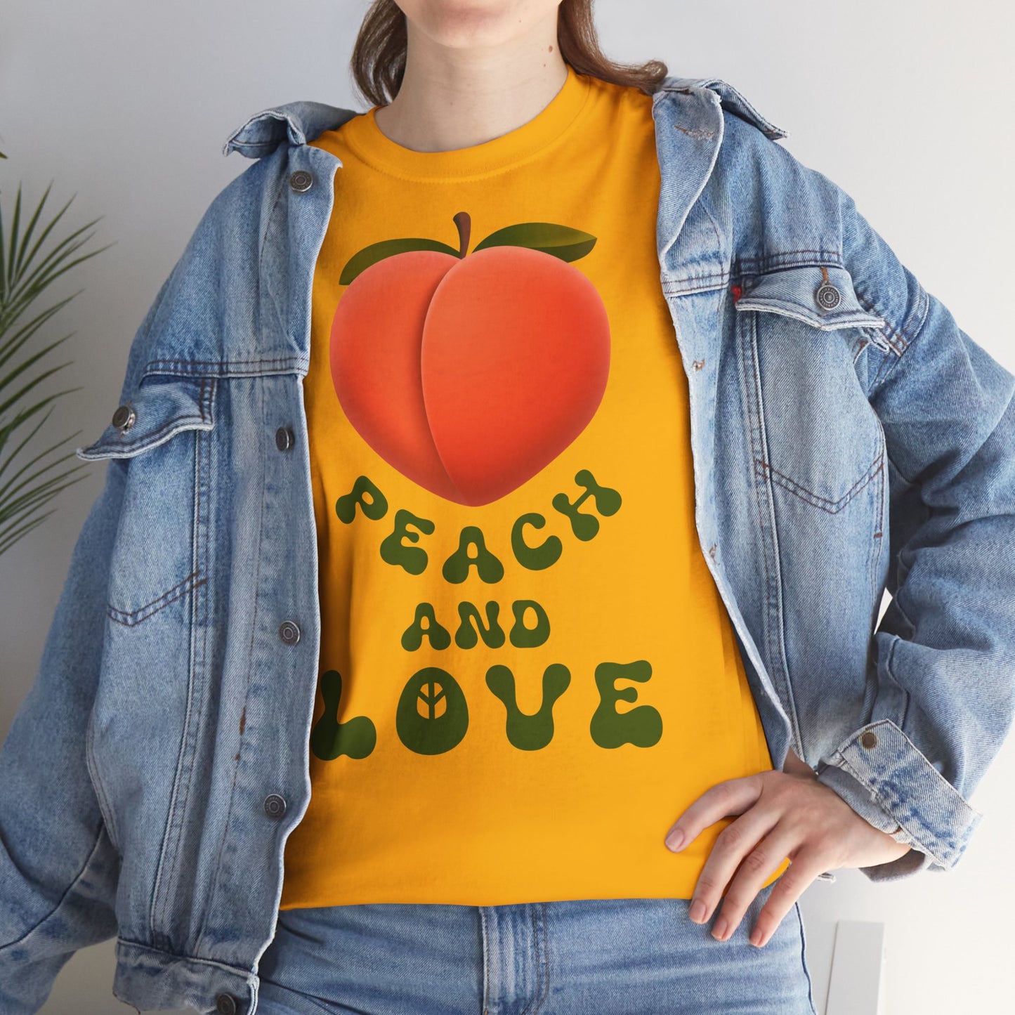 PEACH AND LOVE Unisex Heavy Cotton Tee