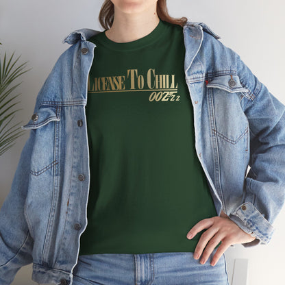 LICENSE TO CHILL 00Zzz Unisex Heavy Cotton Tee