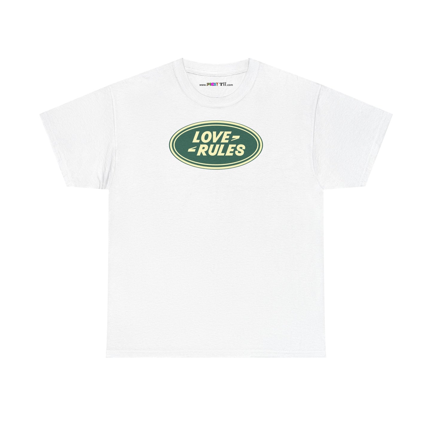 LOVE RULES Unisex Heavy Cotton Tee