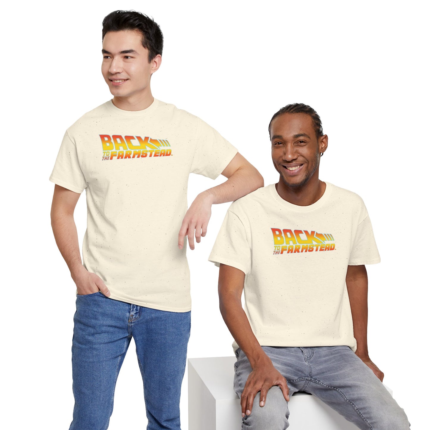 BACK TO THE FARMSTEAD Unisex Heavy Cotton Tee