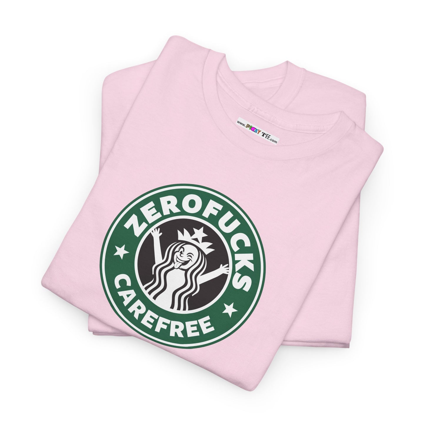 ZEROFUCKS CAREFREE Unisex Heavy Cotton Tee
